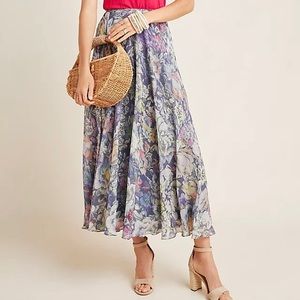 Anthropologie Floral Skirt